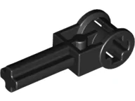 6553 Black Technic, Axle 2L with Reverser Handle Axle Connector