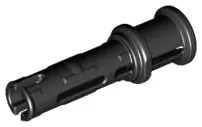 32054 Black Technic, Pin 3L with Friction Ridges and Stop Bush