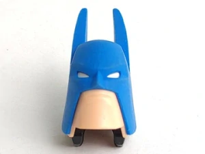 bb0542c01pb01 Blue Large Figure Head Modified Super Heroes Batman with Light Nougat Face Pattern