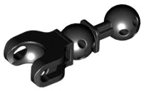 90609 Black Hero Factory Arm / Leg with Ball Joint on Axle and Ball Socket