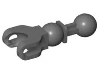 90607 Dark Bluish Gray Hero Factory Arm / Leg with Ball Joint on Axle and Ball Socket and 2 Pin Holes