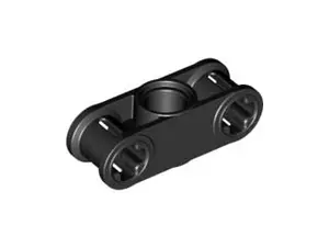 32184 Black Technic, Axle and Pin Connector Perpendicular 3L with Center Pin Hole