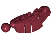 53574 Dark Red Bionicle Piraka Leg Lower Section with 2 Ball Joint