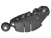 53574 Black Bionicle Piraka Leg Lower Section with 2 Ball Joint